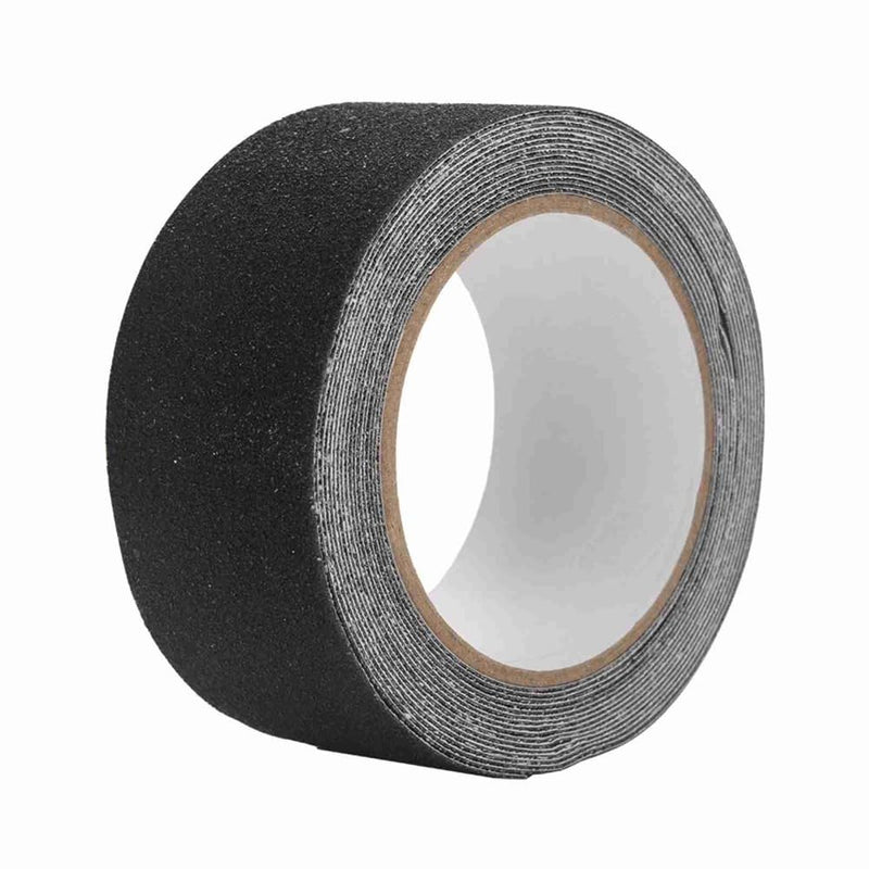Anti Slip Tape2 Inch x 16 Ft – Adhesive Grip Traction Tape for Stairs, Floors, Scooter Decks, Waterproof Indoor & Outdoor Safety Application(Black) Black