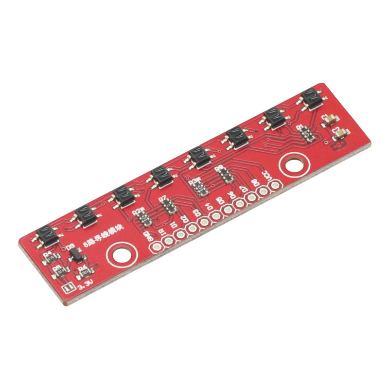 [Australia - AusPower] - 2Pcs 8 Channel IR Tracking Sensor Module 8 CH Infrared Line Track Trace Detect Detection Board DIY Detector for Arduino Smart Car 