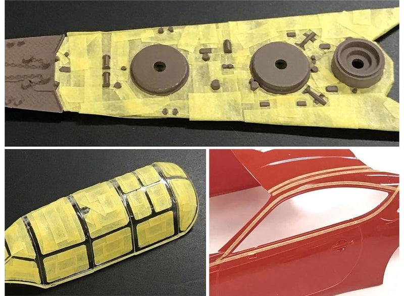 Tamiya TAM87206 87206 Masking Tape 1 mm/18 m, Model Making, Accessories