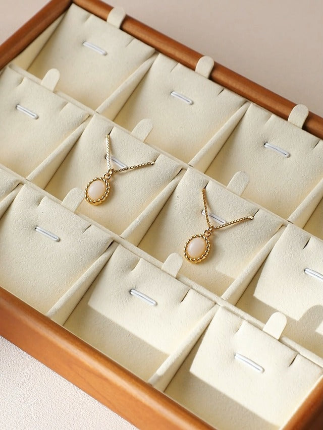 Cherry Wood Blank Jewelry Display Tray, Ring Earrings Bracelet Necklace Storage Holder Tray, Stackable Jewelry Organizer Tray, Wooden Jewelry Accessories Tray, Brooches Cufflink Plate Blank Tray Beige