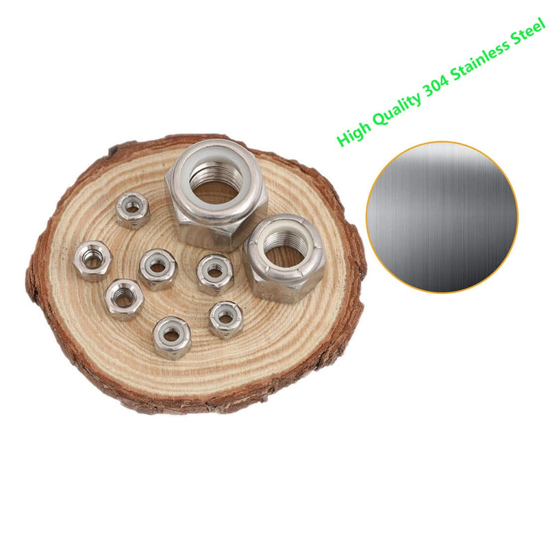 [Australia - AusPower] - 5/16-18 Nylon Insert Hex Lock Nuts,Socell 50pcs 304 Stainless Steel Nylon Insert Hex LockNuts for Industrial and Construction Fasteners 5/16"-18(50pcs) 