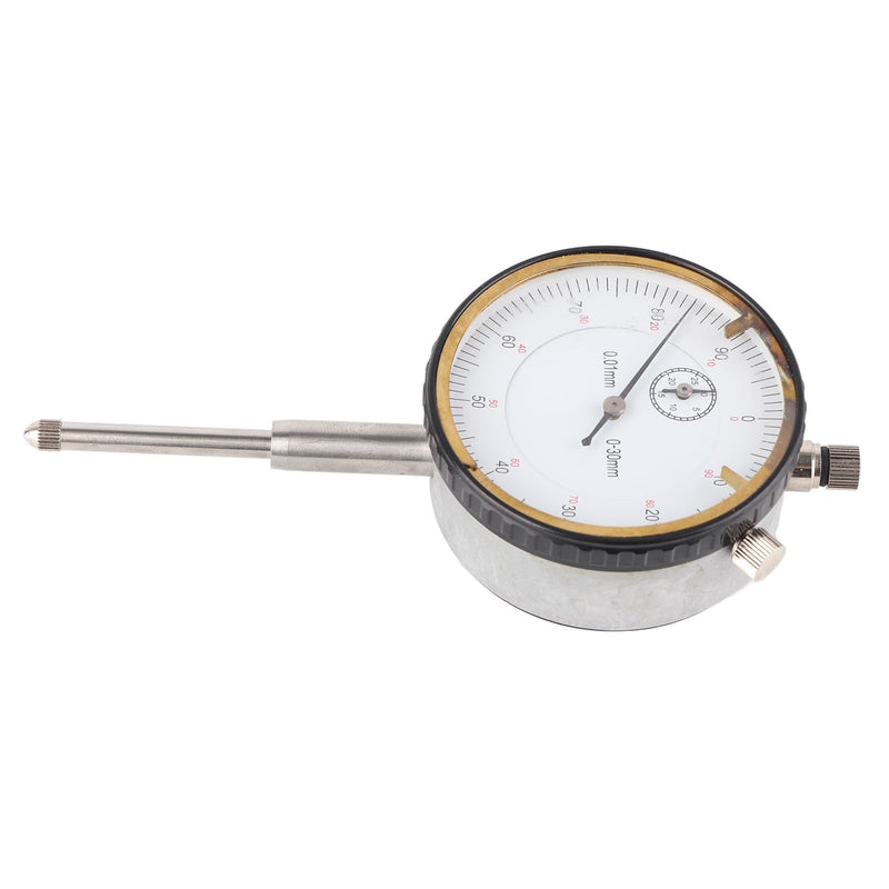 [Australia - AusPower] - Dial Indicator,0-30mm Brass Movement 7-Bearings High Speed Steel Probe Head Measurement Tool, Dial Gauge Test Indicator, Measuring Tool 