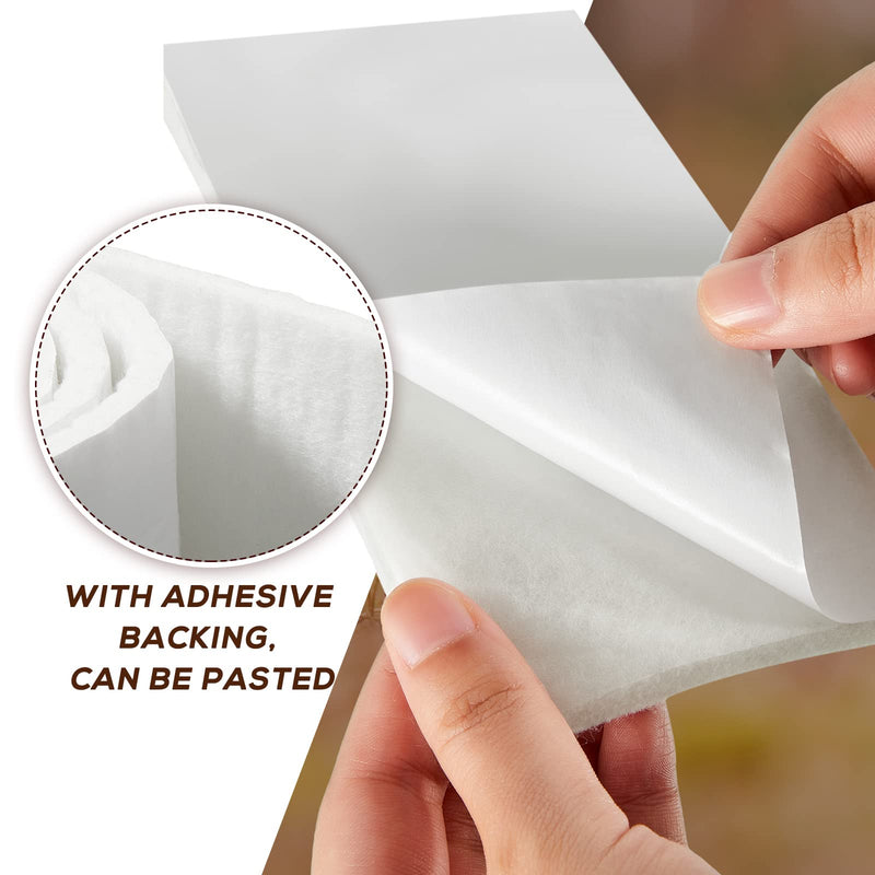 [Australia - AusPower] - 1/4" x 6" x 2.5 Yard Adhesive Felt Padding Felt Adhesive Felt Roll Orthopedic Part for Wound Cushioning, 1 Roll (White) White 