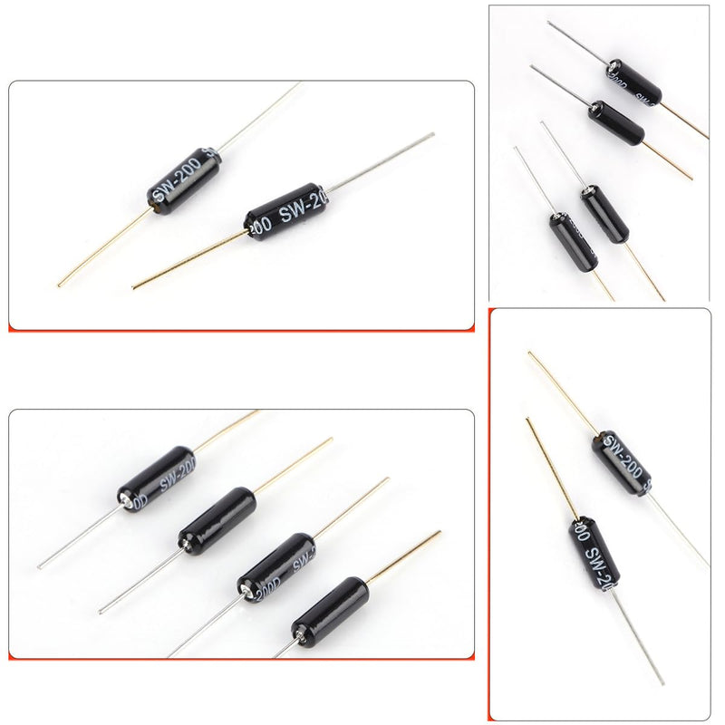[Australia - AusPower] - 20 Pack SW-200D Metal Ball Tilt Switch Sensor Angle Balance Bead Vibration Sensors Transducer Instead of Mercury Switches Highly Sensitive for Arduino Raspberry Pi DIY Electric Vehicle Alarm 