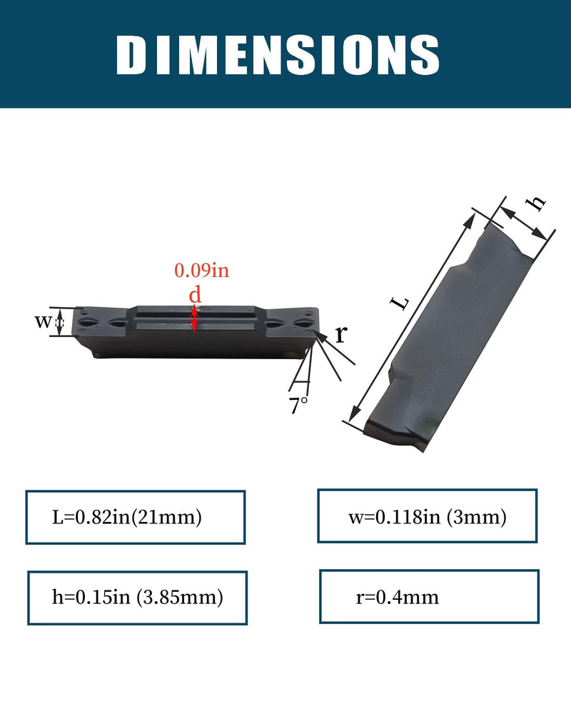 [Australia - AusPower] - Hunricho 1 Piece 5/8 Inch Shank MGEHR1616-3 High Quality Lathe Cutting Tool Holder with 10 Pieces MGMN300 Inserts for Punching for Steel (MGEHR1616-3+ MGMN300) MGEHR1616-3+ MGMN300 