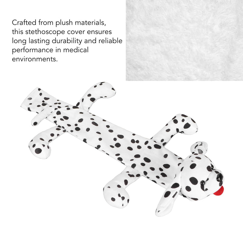 [Australia - AusPower] - Stethoscope Covers Cute Animal Shape Plush Stethoscope Cover Sleeves Stethoscope Accessories for Nurses Doctors (Spotted Dog) Spotted Dog 