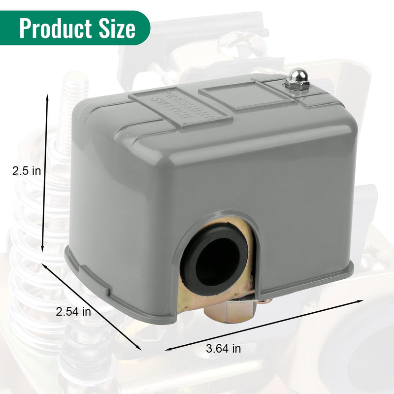 [Australia - AusPower] - Pressure Switch 9013FSG2J24, Pressure Switch Well Pump 40/60 Psi Adjustable Differential, 1/4" Female NPT Water Pump Pressure Control Switch with Low Pressure Cut-Off 