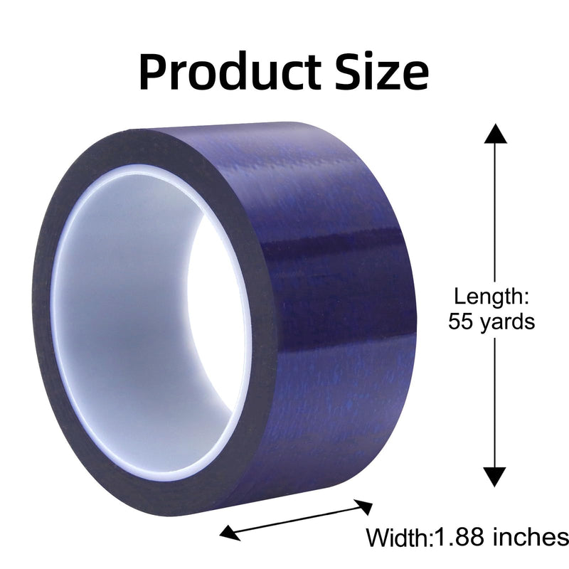 WELSTIK Tamper Evident Security Tape,Tamper Tape Blue,Transfer Tamper Proof Security Void Tapes (Blue, 1.88 inch x 55 Yards) 1 Pack