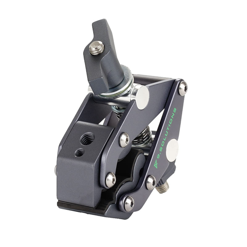 9.Solutions Savior Clamp, Articulated Jaws, Max Load: 66lbs, 9.XS1005, fit firmly onto any oddly shaped object, mount multiple pieces of equipment on one clamp