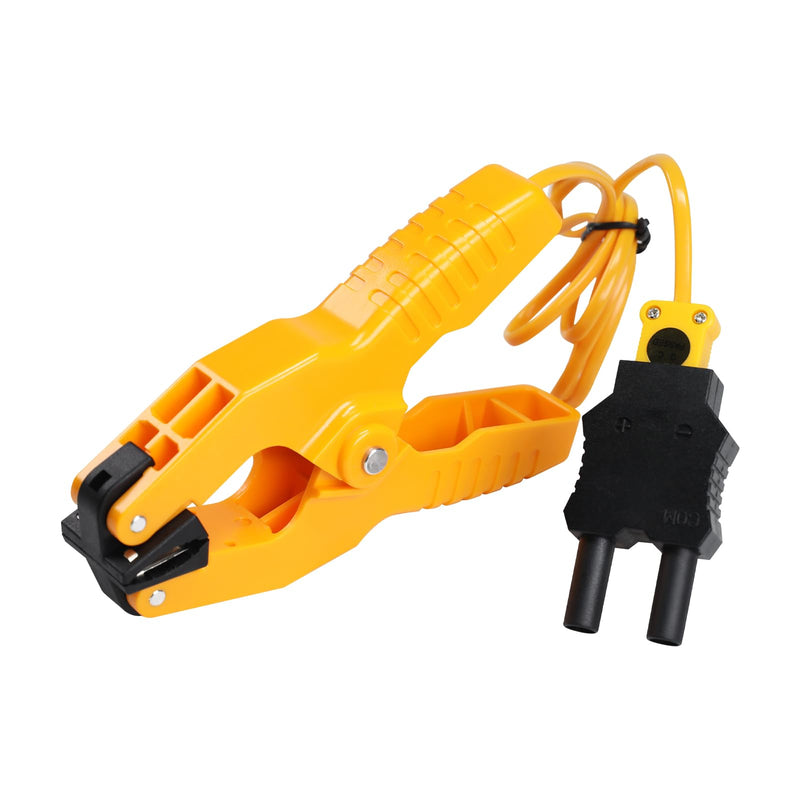 [Australia - AusPower] - K-Type Thermometer Clamp Pipe Temperature Clamp for HVAC/Multimeter, HVAC Temperature Meter with Type K Plug Adapter -40~392℉(-40~200℃) 