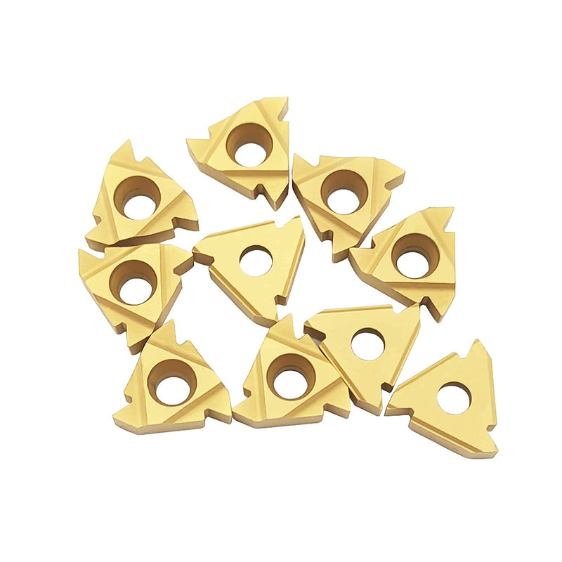 Pack of 10 16 AG60 CNC indexable threading carbide blade.