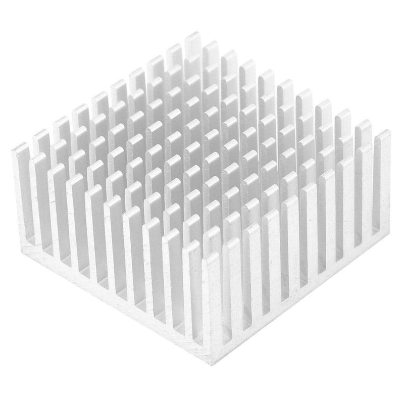 Aluminium Heatsink 40 x 20 x 40 mm Radiator Fin Heatsink Module for High Power LED Amplifier Transistor (Silver) Pack of 5