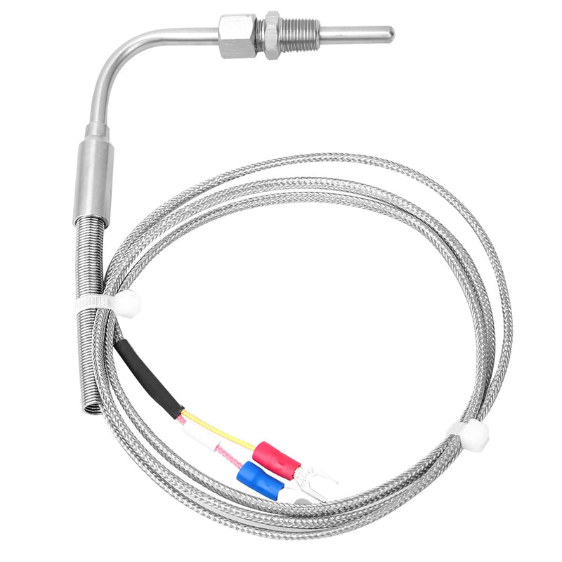 [Australia - AusPower] - Temperature Sensor Thermocouple Temperature Sensor K Type 90 Degree Elbow Temperature Probe Pt1/8 Thread with 1m / 3.3ft Cable 