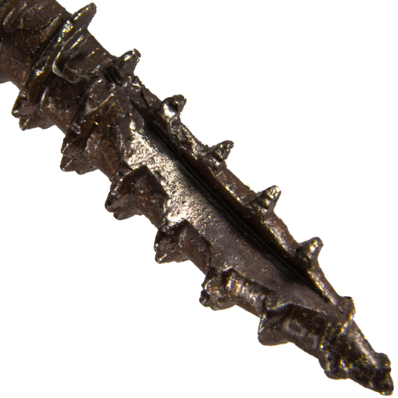 Jake Sales #10 x 1-3/4" Mocha Composite Decking Exterior Coated Wood Screw Torx/Star Drive Head - AQC Lumber Compatible (1 Pound ~130 Screws) MOCHA 1 POUND -130 SCREWS