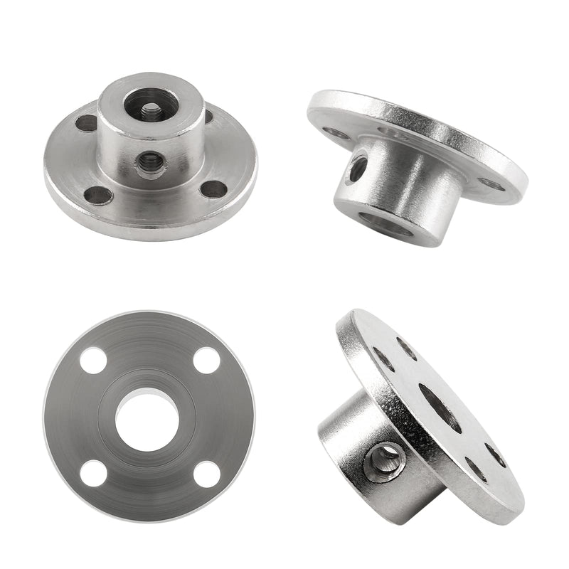 [Australia - AusPower] - 4 PCS 10mm Flange Shaft Coupling, Rigid Flange Coupling Motors Guide Shaft Support Coupler, High Hardness Coupling Connector Flanged Shaft Mount for DIY RC Model Motors 4PC 