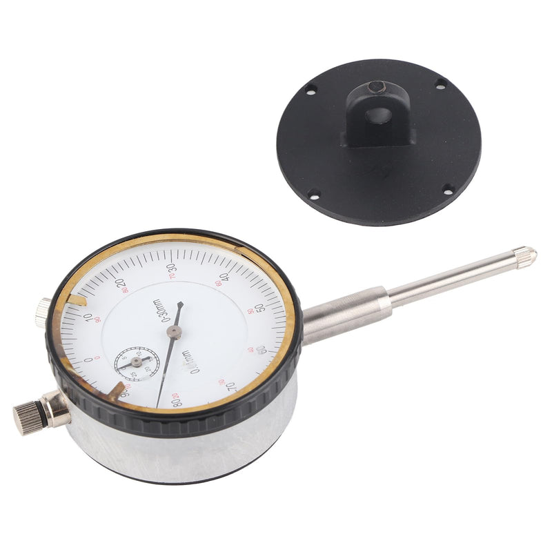 [Australia - AusPower] - Dial Indicator,0-30mm Brass Movement 7-Bearings High Speed Steel Probe Head Measurement Tool, Dial Gauge Test Indicator, Measuring Tool 