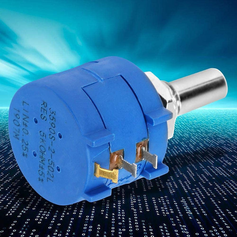 [Australia - AusPower] - Multiturn potentiometer 3590S-2-502L 5K ohm adjustable winding resistance Precision multiturn potentiometer 