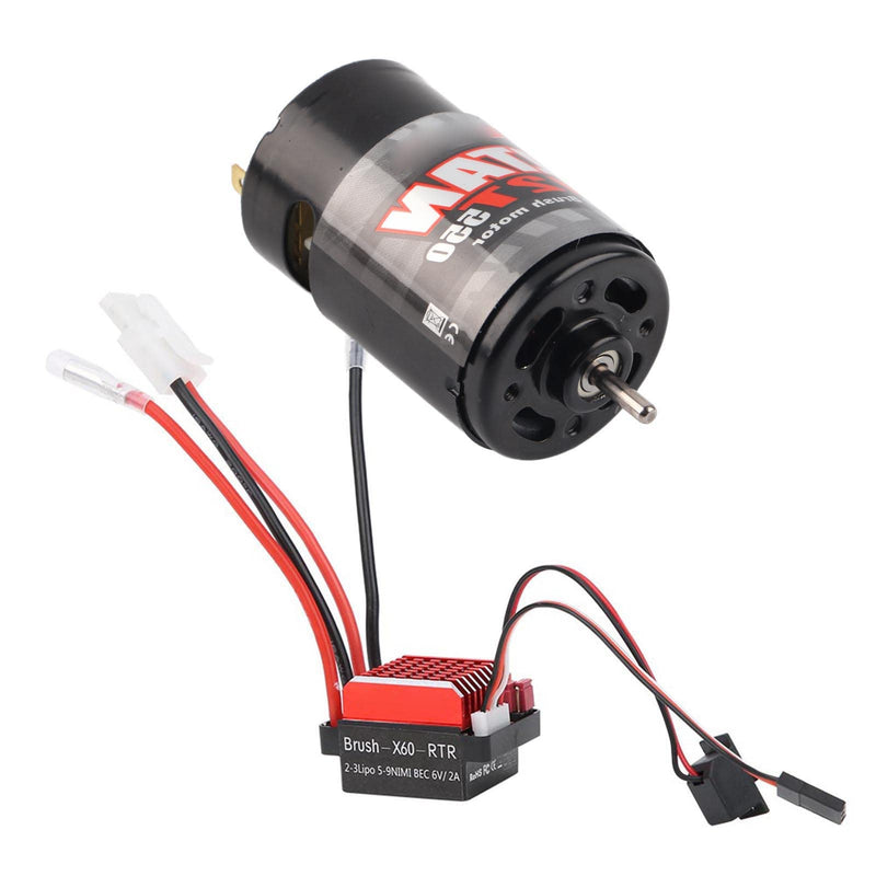 [Australia - AusPower] - SUNGOOYUE RC Car Motor,550 Brushed Motor 360A Brushed Electronic Speed Controller ESC Fit for 1/10 RC Car (12T) 
