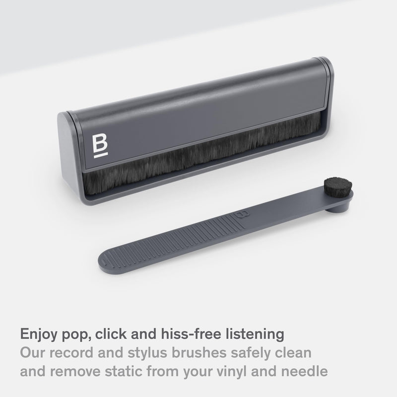 [Australia - AusPower] - Record Cleaner Kit - 2-Piece Vinyl Record Cleaning Kit Includes Vinyl Record Brush & Stylus Cleaner - Carbon Fiber Anti-Static Vinyl Brush & Stylus Brush 
