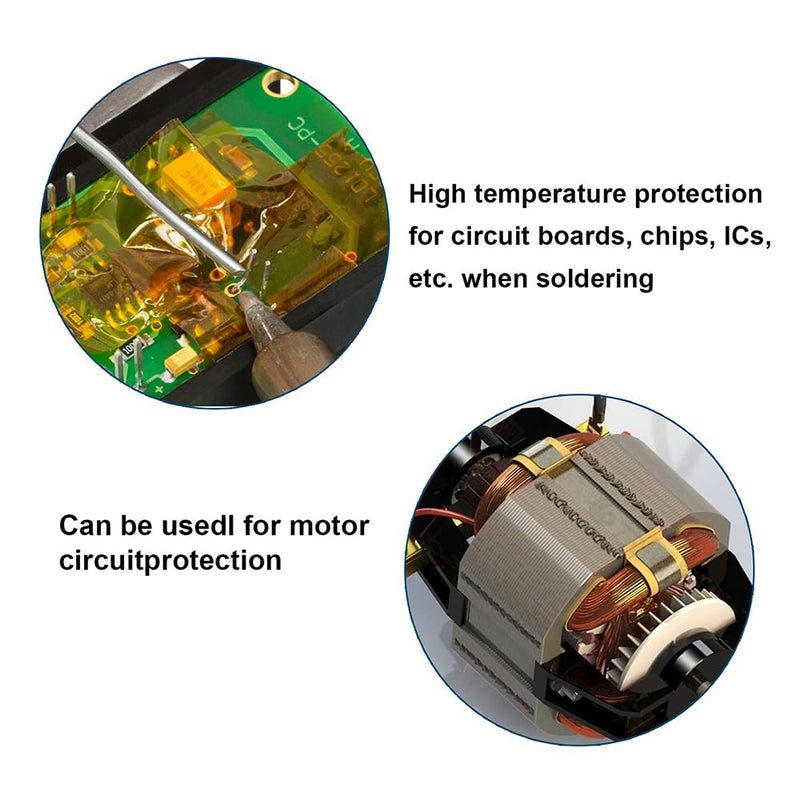 Heat Tape for Sublimation, 2 Rolls 0.5 Inch x 108Ft Polyimide Heat Resistant Tape, High Temp Thermal Tape for Heat Press Soldering, No Residue Heat Transfer Tape for Circuit Board 3D Printing 10MM