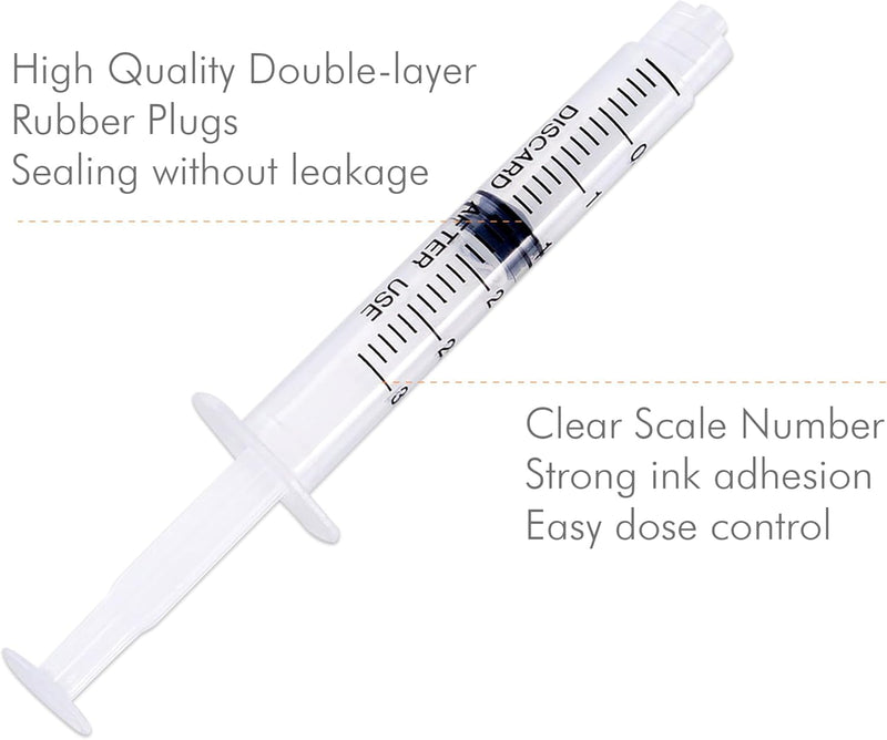 [Australia - AusPower] - 20 Pack 3ml Disposable Syringe with Needle - 25G 1 Inch Luer Lock Syringes, Individually Wrapped (25Ga 1" Needle 20Pack) 25Ga 1" Needle 20Pack 