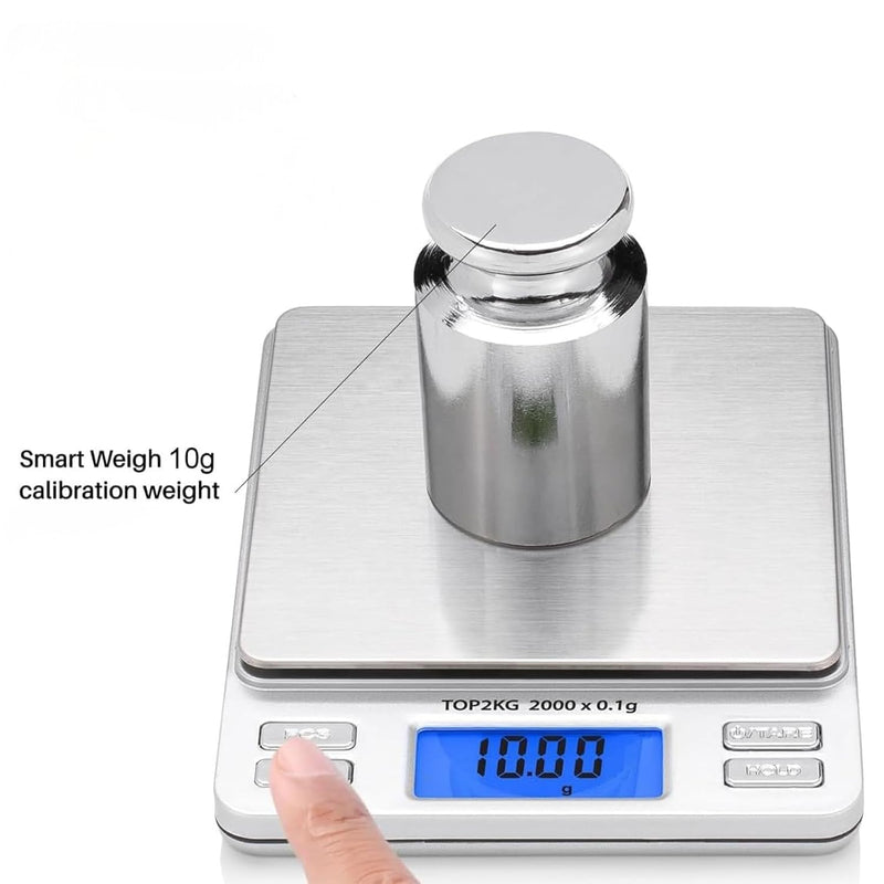 [Australia - AusPower] - Rieoany Set of 5 Calibration Weights, 1g, 2g, 5g, 10g, 20g Weights Set, Test Weights, Calibration Gram Set, Small Weight Set for Digital Scales Balance Jewellery Scales 