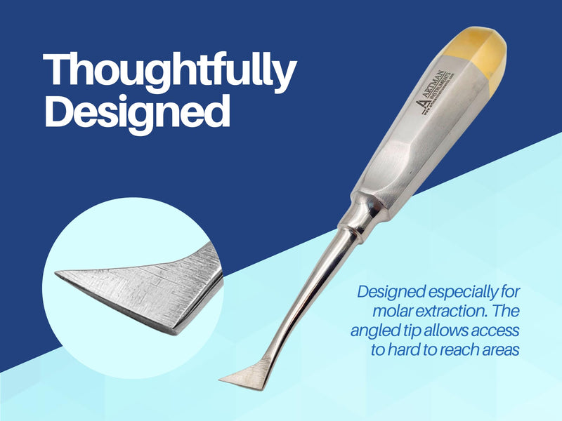 [Australia - AusPower] - Cryer Dental Molar Root Extraction Elevator Left and Right Surgical Root Extraction 