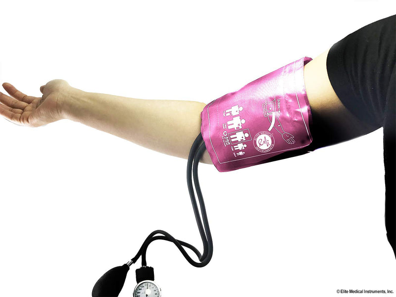 [Australia - AusPower] - EMI Deluxe Aneroid Sphygmomanometer Manual Blood Pressure Monitor Adult Cuff Set with Case - #217 (Pink) Pink 