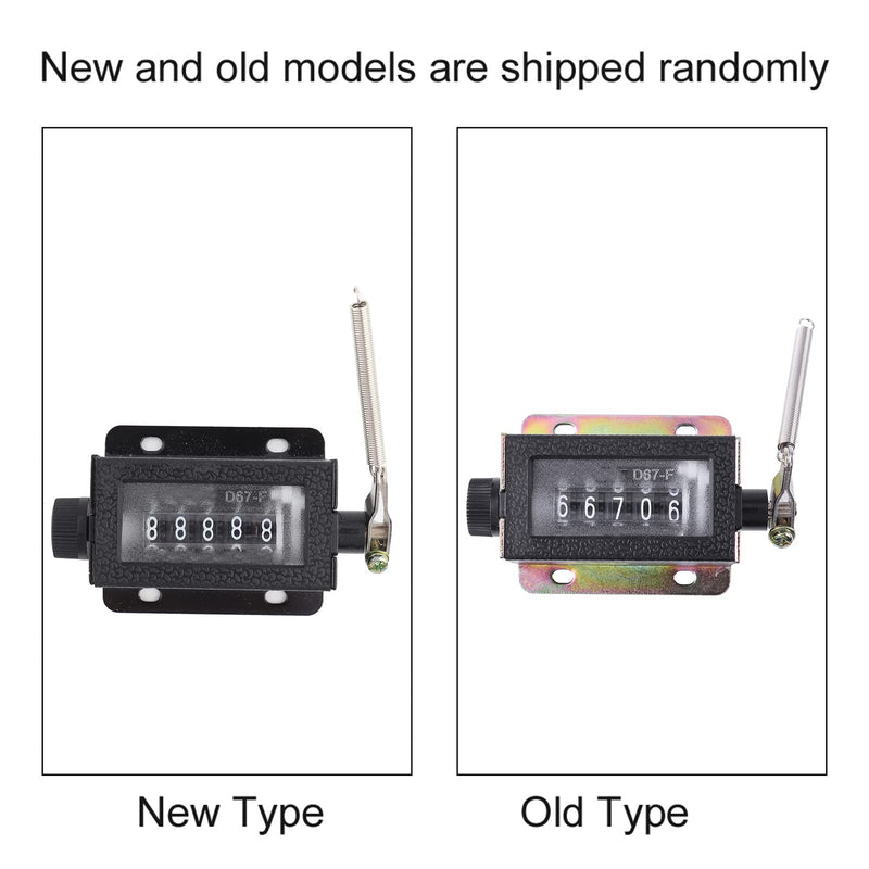 5 Digit Train Counter, D67-F Mechanical Resettable Manual Pull Stroke Tally Counter Accurately (0 to 9999)