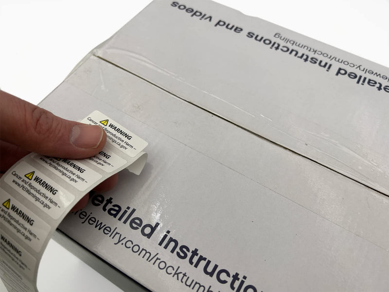 [Australia - AusPower] - Proposition 65 Truncated Warning Labels, 0.5 Inch by 1.5 Inch | 1,000 Count 