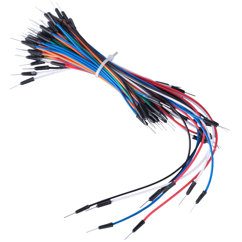 Breadboard Jumper Wire Cable Breadboard Set 1 x 830 + 1 x 400 Breadboard + 65 Pieces Jumper Cable Flexible + 140 Pieces Jumper Wire Set (2-125 mm) + 1 x Tweezers Pack of 1