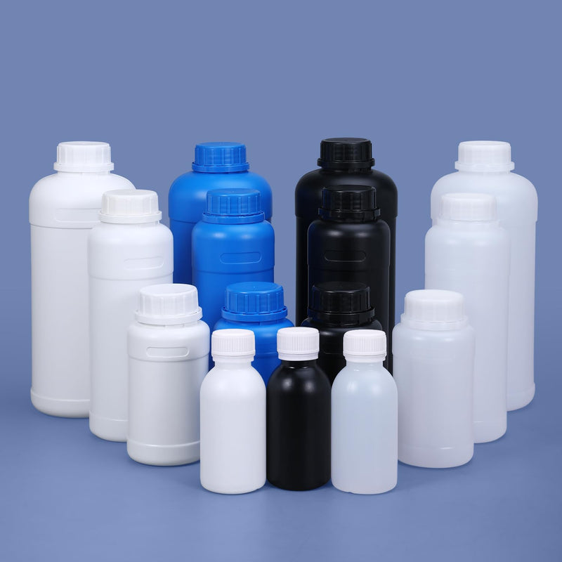 [Australia - AusPower] - 3oz/100ml Plastic Food Grade Storage Bottles, Wide Mouth HDPE Chemical Reagent Sample Bottle Liquid Containers with Sealed Caps (Translucent, 4 Pcs) Translucent 3oz 