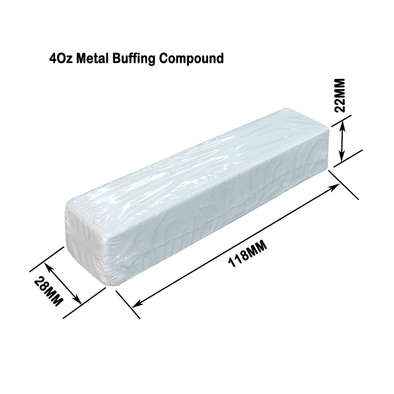[Australia - AusPower] - Metal Polishing Compound Kit 20Oz, Total 5Pc Buffing Compound Bars, with 4Oz Each, Black, Green, White, Brown Tripoli, All-Purpose Blue, for Polishing Iron, Steel, Stainless Steel, Aluminum & Brass 