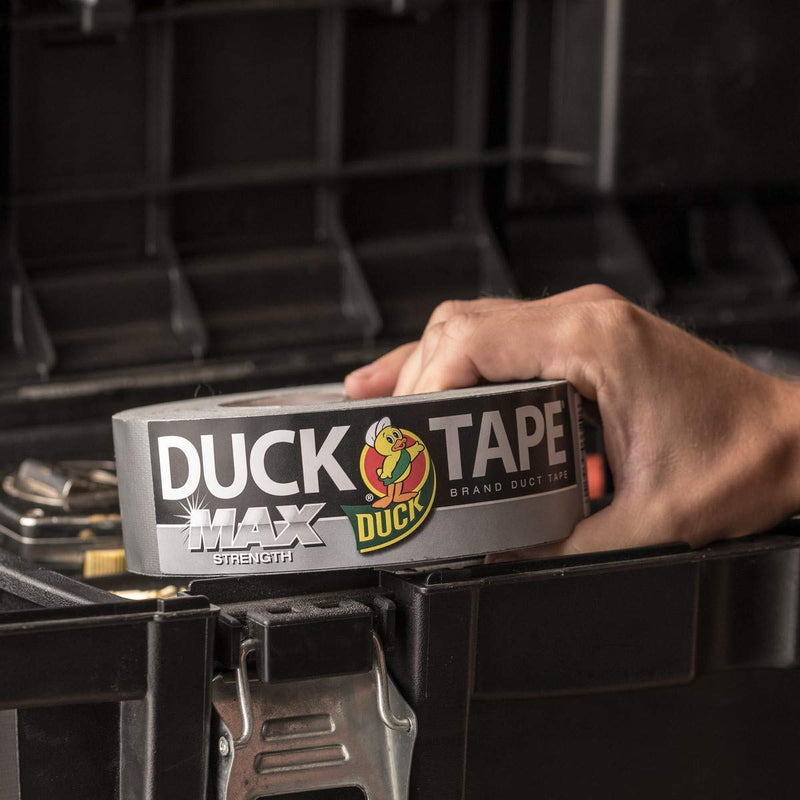 Duck Brand Max Strength Duct Tape - 1 Roll - Heavy Duty Hold - 1.88 Inch x 45 Yards - Silver (240201) 1.88 in x 1620 in (Pack of 1)