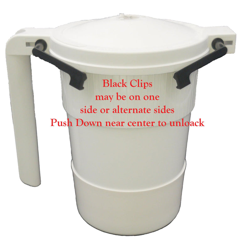 Wow Microwave Bacon Cooker - with Locking Lid and Easy Grip Handle makes cooking bacon a Joy! Made in USA!