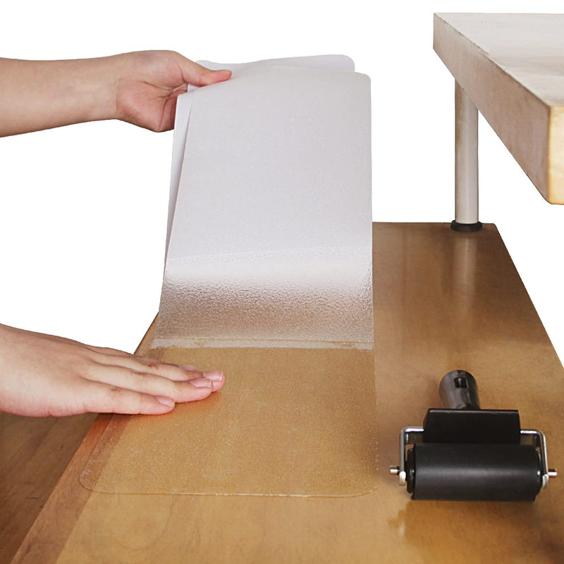 Non Slip Stair Treads 6’’ x 32’’, 5 Pack Pre-Cut Transparent Anti Slip Strips, Waterproof and High Viscosity, Adds Non Slip Traction to Floor, Bathroom, Safety for Kids, Elders and Pets 6" x 32"