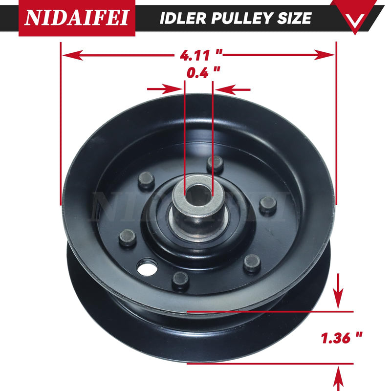 [Australia - AusPower] - 106-2175 Idler Pulley Replaces Toro 132-9420 Flat Idler Pulley, Toro 106-2175 Flat Idler Pulley for Toro Timecutter SS5000, SS4225, SS4235, MX5060, Z4200,Z5000, MX5000, MX5060 Riding Mowers 1 Pack 106-2175 Idler Pulley 