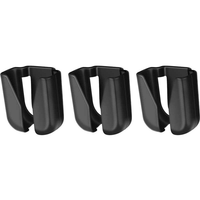 [Australia - AusPower] - BBTO 3 Pcs Stethoscope Holder Clip Plastic Nursing Waist Belt Lightweight Portable Stethoscope Holster Hip Holder for Physician Doctor Nurse No More Neck Carrying Loss Misplacement(Black) Black 