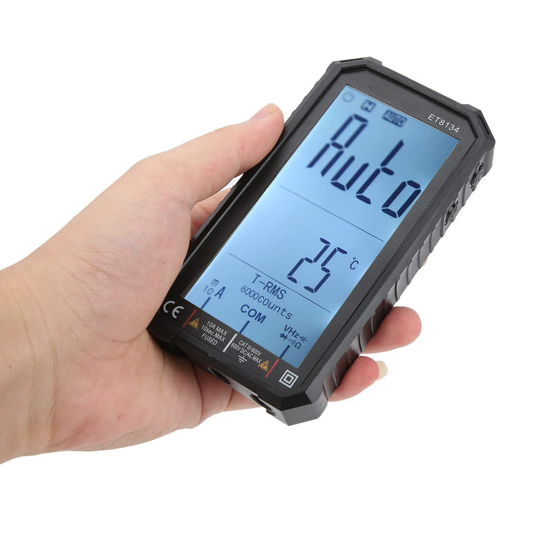 [Australia - AusPower] - ET8134 Digital Multimeter Multi Function Voltage Current Meter LCD Display Automatic Multimeter with Alarm Function 10A 600V 
