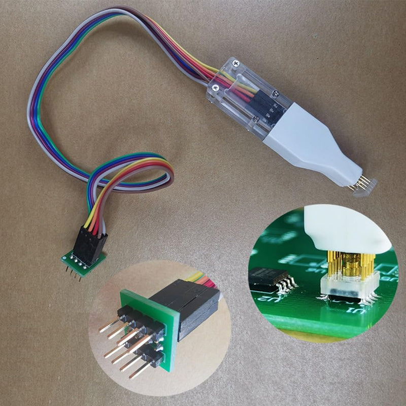 Sop8 Chip Download Burn Write Probe Spring Needle Flash Eeprom Chip Burner Cable Sop8 150 mil 4.4 mm Pack of 1