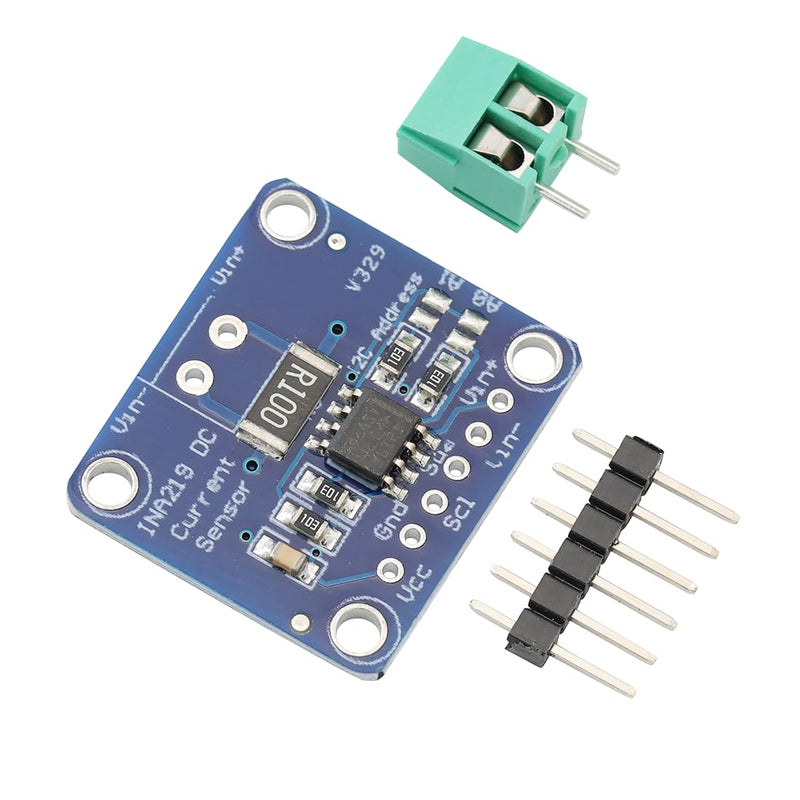 INA219 Bidirectional DC Current Monitoring Sensor with I2C Interface, 3-5.5V Zero Point Drift Performance Monitor Breakout Module for Arduino (Pack of 2)