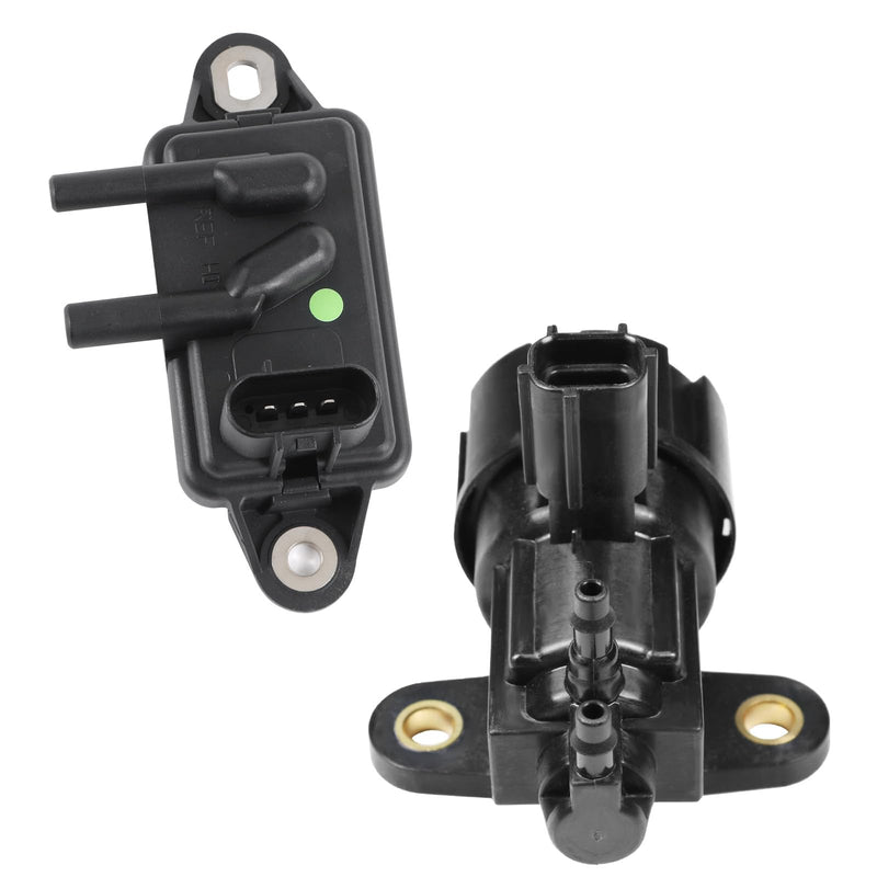 [Australia - AusPower] - EGR Pressure Feedback Sensor DPFE15 + EGR vacuum solenoid valve vs63 Replacement for Ford F-150 E-150,E-250,Explorer,Ranger,Escape,Mustang,Lincoln Town Car,Mercury Cougar,F77Z9J460AB, F77Z9J460AB 