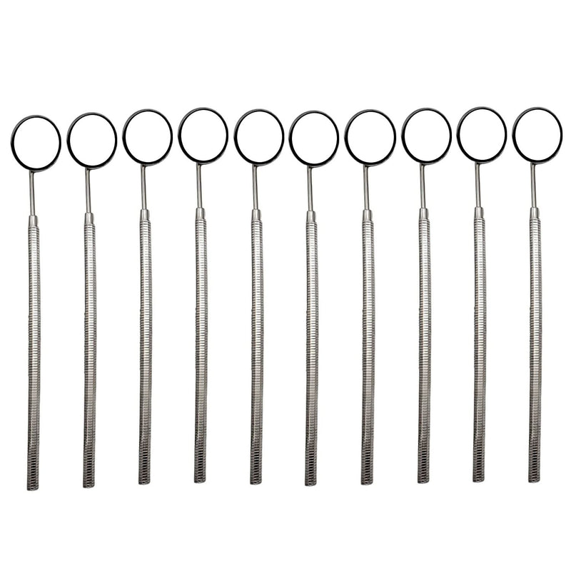 [Australia - AusPower] - Dental Mouth Mirror Pack of 10 with Stainless Steel Handle by Artman Instruments 