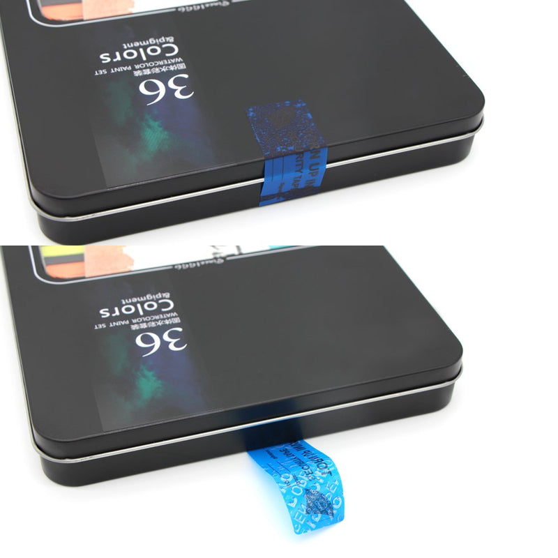 100Pcs Tamper Evident Security Void Stickers1x3 inch Blue No Transfer No Damage to Protected Item Tamper Proof Labels Safety Torn up Invalid Seals Tape