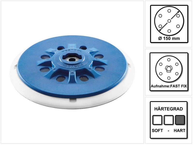 [Australia - AusPower] - Festool 202460 ETS 150 Hard Sanding Pad hart Sanding disc 