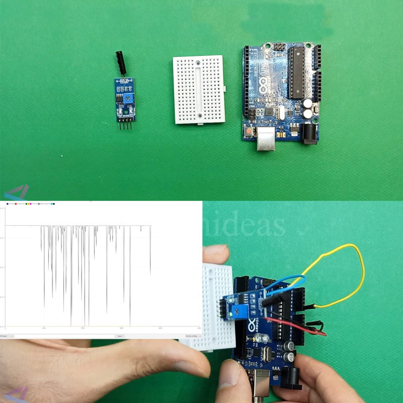 10pcs High Sensitive Vibration Switch Sensor Module SW-18010P Alarm Sensor Module Vibration Module with DuPont Cable for Arduino