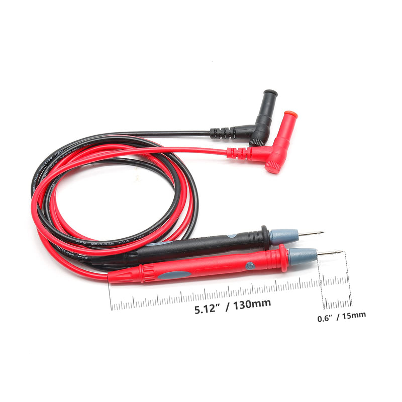 [Australia - AusPower] - 2 Pairs Multimeter Test Leads Banana Plug, Digital Multimeter Probes Voltmeter Test Probe 20A 1000V 