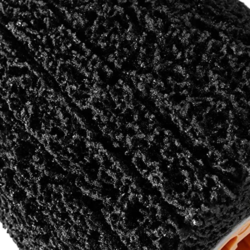 JOIKIT 4.5 x 4 inch 40 grit abrasive drawing wheel with 3/4 inch wire brush for wood and metal polishing