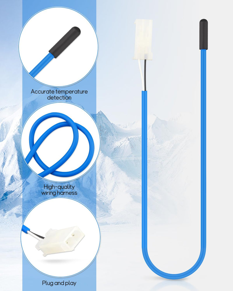 [Australia - AusPower] - Cabinet Temperature Sensor 74" Fits for TRAULSEN G100 G110 G12000 G120XX, Blue Cabinet Air Sensor 337-60406-02 