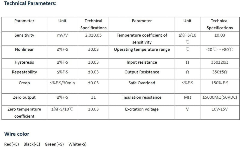 [Australia - AusPower] - CALT DYLY-103 Compression and Tension Sensor S Beam Force Pressure Testing Load Cell (300KG, 1) 300KG 